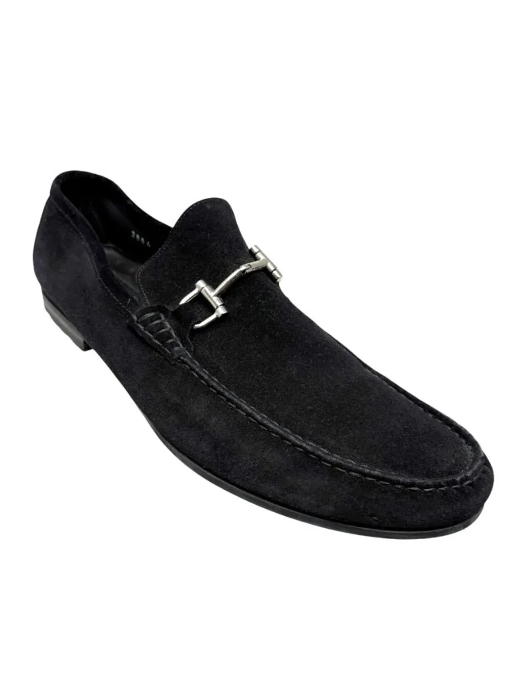 To Boot New York 2804 Black Suede Horsebit Made Italy Dress Loafer